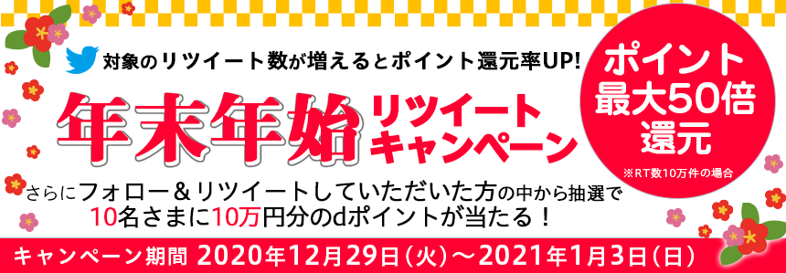 年末年始リツイートキャンペーン Dアニメストア